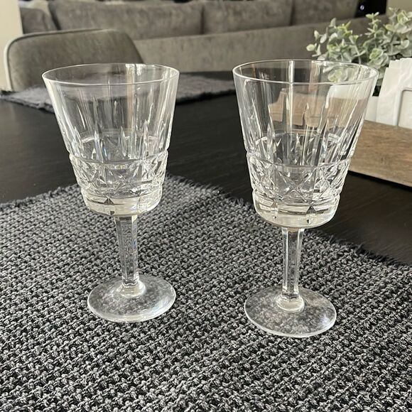 Set of 2 crystal Red Wine Glasses - Picture 1 of 2